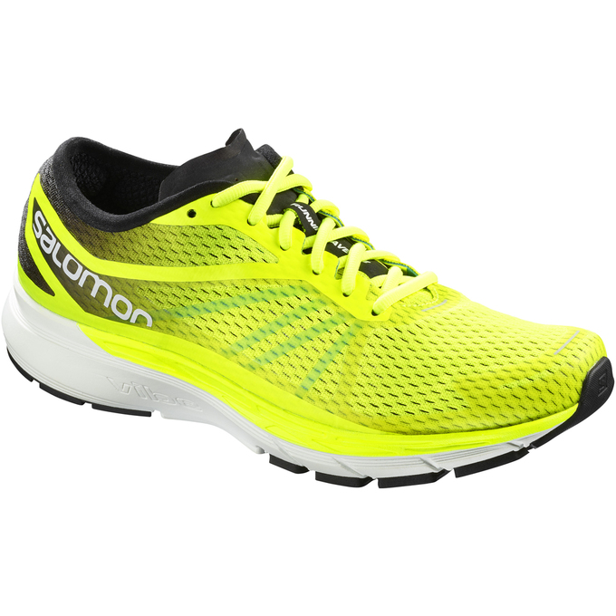 Salomon Israel SONIC RA PRO - Mens Running Shoes - Fluorescent Yellow (FLXG-34289)